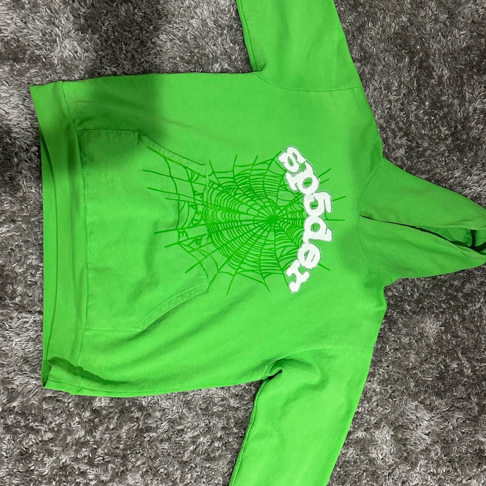 *BEST OFFER* Sp5der Web Hoodie ‘Slime Green’